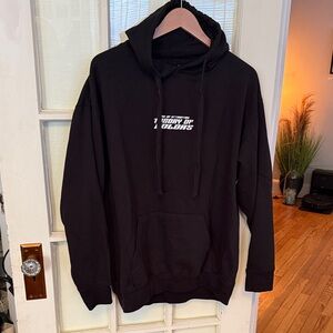 pacsun black law of attraction graphic hoodie sweatshirt - XL